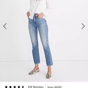 Madewell Perfect Vintage Jean 28 tall